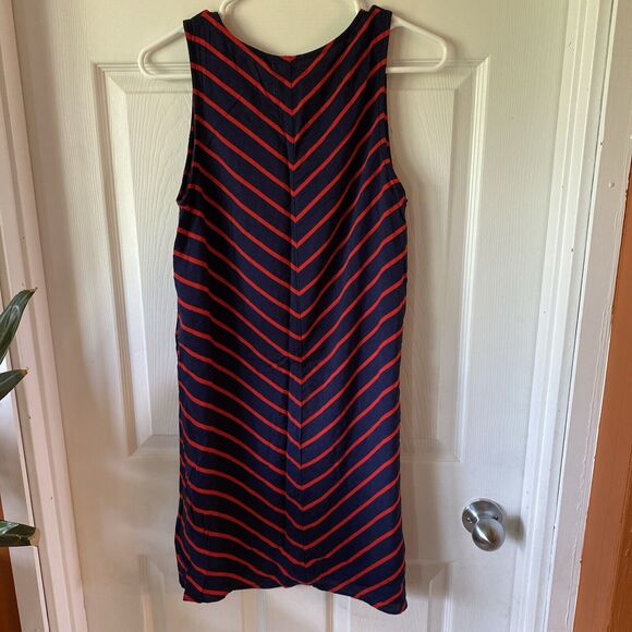 Maurice’s Dress Womens Size Small Sleeveless Navy And Red Striped Summer - Picture 8 of 12
